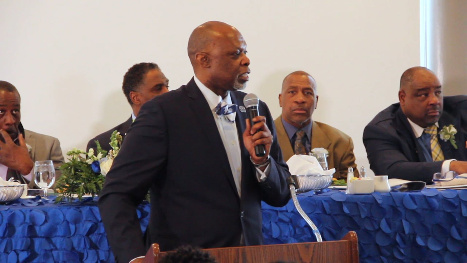 A speaker addresses guests at the 2019 Crescent Foundation Luncheon